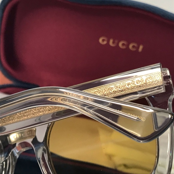 💯 - New Authentic ucci Brown Sunglasses GG0181S 004 50. - Picture 17 of 17